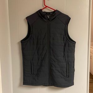 Mens Russell performance fit vest/with hood